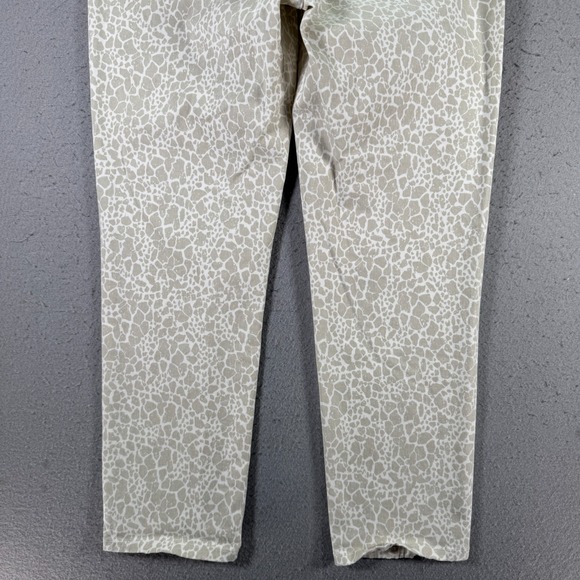 NYDJ Animal‎ Print Ankle Jeans Womens 12 Beige Lift Tuck Comfort Stretch Classic - Picture 6 of 15